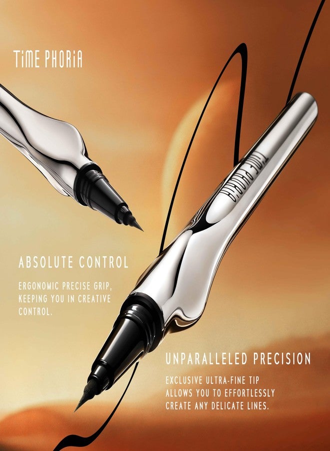 TIMEPHORIA Superstay Eyeliner-Waterproof Liquid Eye Liner Pencil, Stay All Day Makeup, Long Lasting Satin Finish, Smudge-Proof & Transfer-Resistant, Sweatproof, Built in Sharpener (01 Black) - Image 4